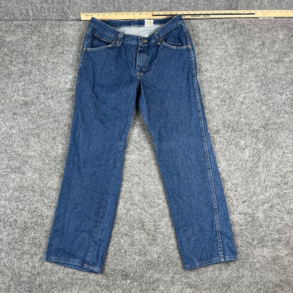 Red Kap Jeans Mens Size 34x34 Blue Straight Leg Workwear Durable‎ Denim